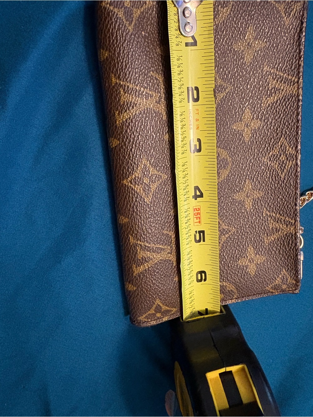 Authentic Brown LV Monogram Crossbody Bag - Picture 6 of 7